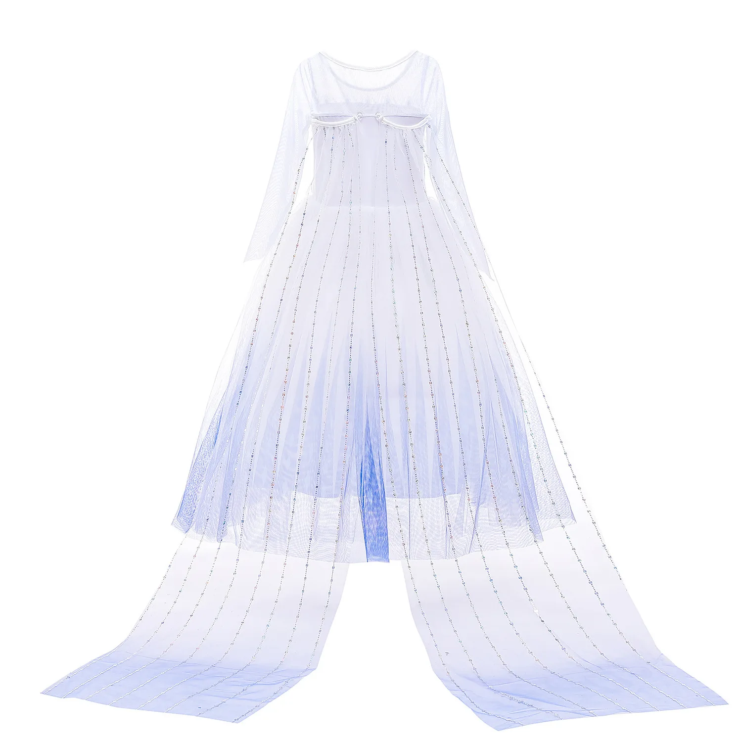 Classic Movie Elsa White Cute Lightweight Breathable Girls Princess Dress + Accessories Halloween Birthday Holiday Party Dress