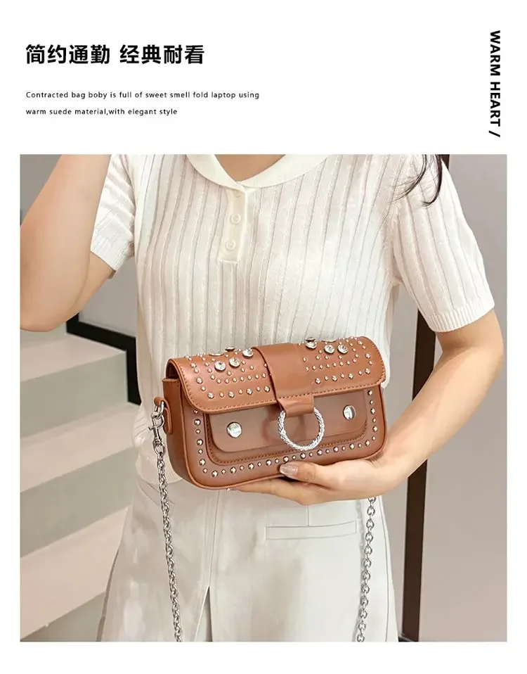 Elegant design women's chain strap crossbody bag outdoor leisure travel handbag, inspired by Parisian fashion