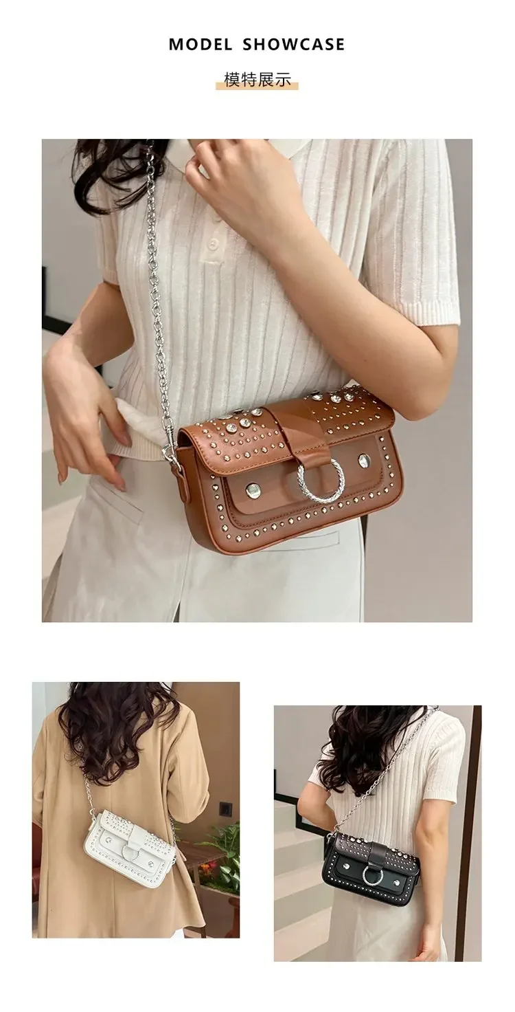 Elegant design women's chain strap crossbody bag outdoor leisure travel handbag, inspired by Parisian fashion