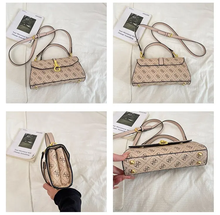Square Satchels Diaper Bag For Women Vintage Casual Simple Fashionable Shoulder Bag Commuter Tote Messenger Purse High End