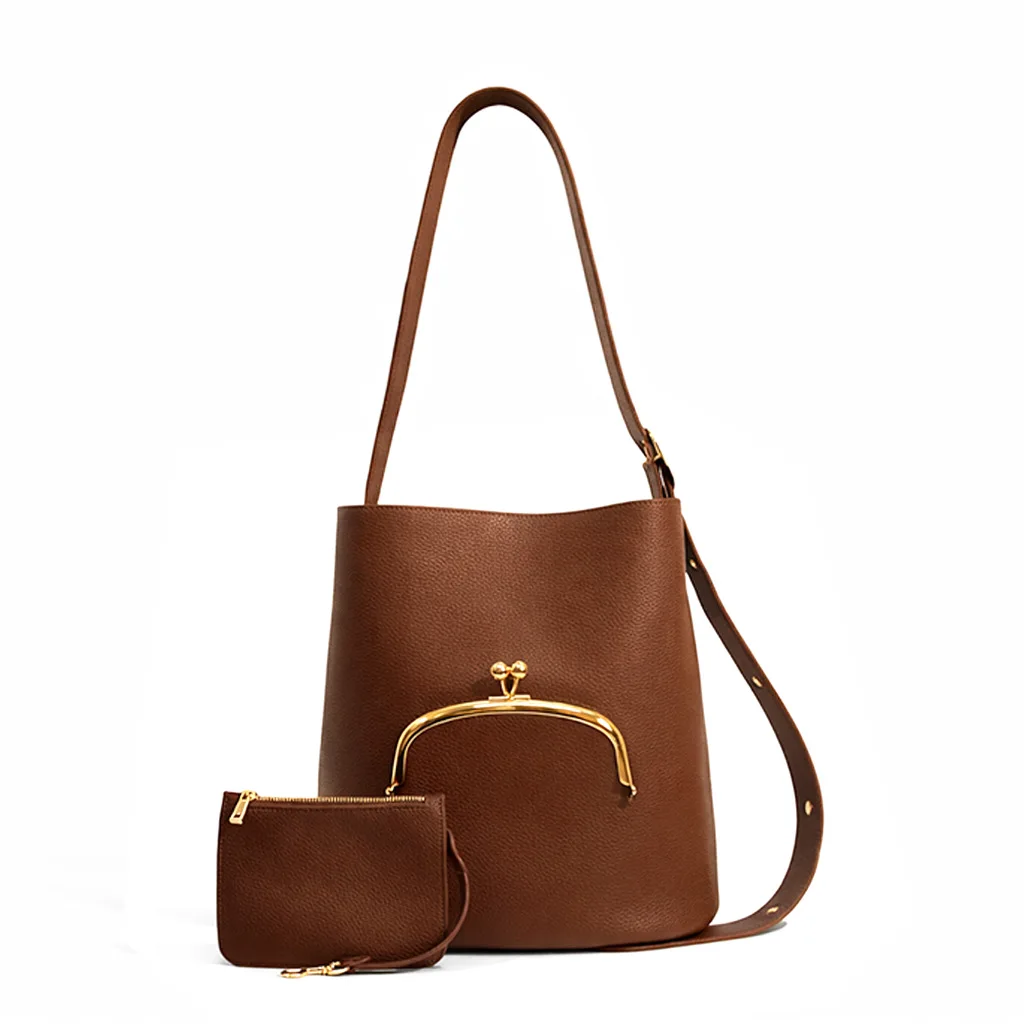 Diaper Bag Luxury Leather Crossbody Handbag For Women High-End Minimalist Trendy Design Classic Elegant Commuter Bag