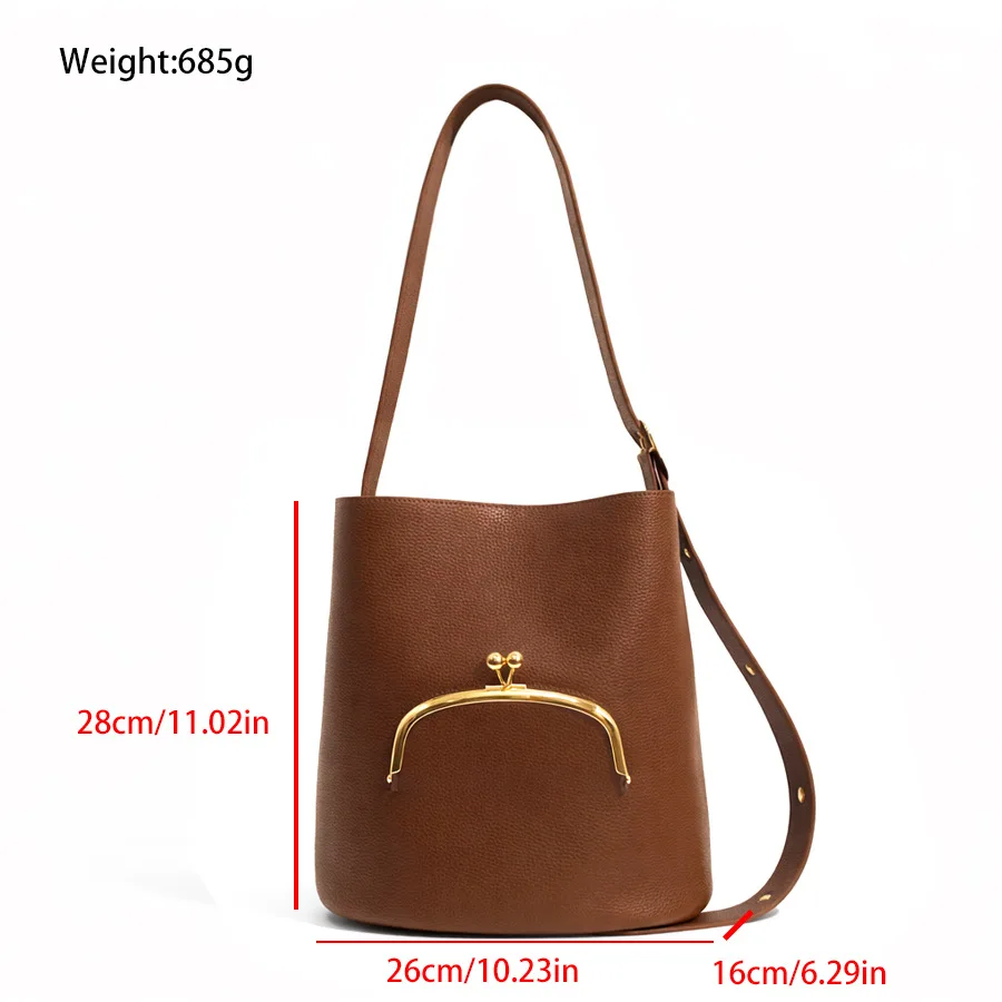 Diaper Bag Luxury Leather Crossbody Handbag For Women High-End Minimalist Trendy Design Classic Elegant Commuter Bag