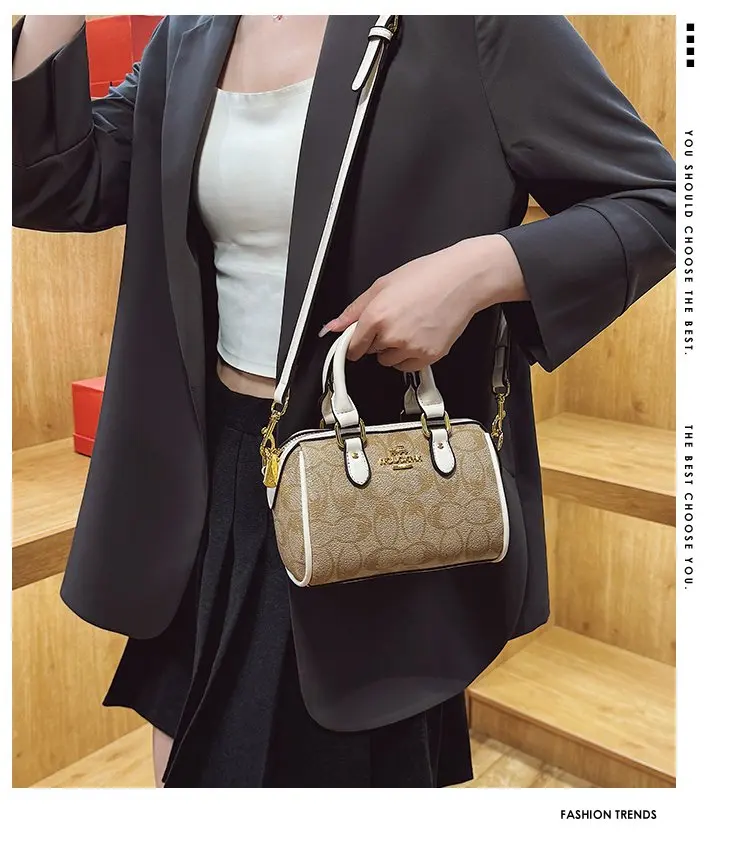 Vintage Luxury Crossbody Diaper Bag: Elegant Women's Handbag With Designer Letter Logo And Large Capacity For Messenger Tote