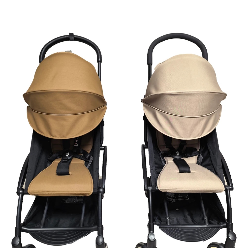New 2pcs/Set Stroller Cover Hood&Cushion 6+ Extended Canopy With Pillow Seat Liner Replacement Kit YOYO3/YOYO2 Accessories