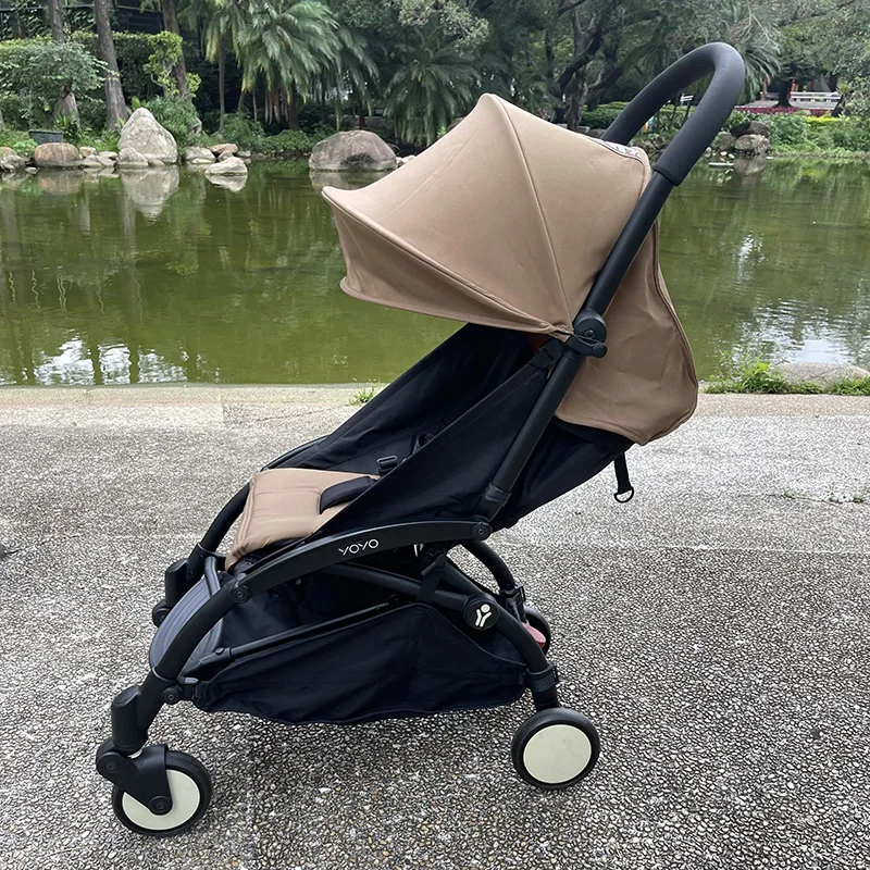 New 2pcs/Set Stroller Cover Hood&Cushion 6+ Extended Canopy With Pillow Seat Liner Replacement Kit YOYO3/YOYO2 Accessories