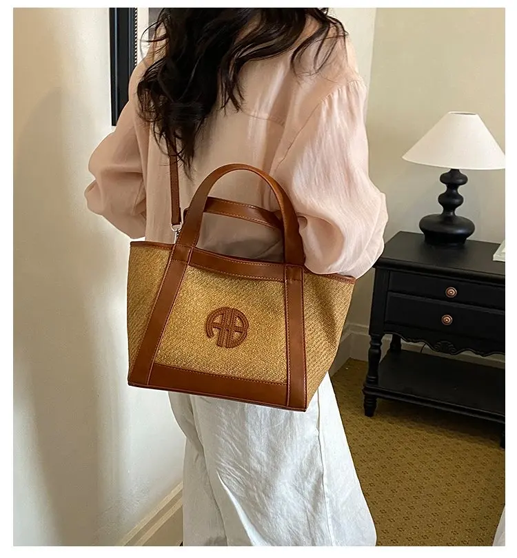 Vintage Elegant Diaper Bag For Ladies Leather Handbag Crossbody Unique Stylish Casual Simple High End Minimalist Shoulder