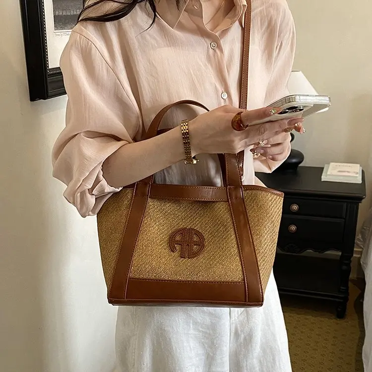 Vintage Elegant Diaper Bag For Ladies Leather Handbag Crossbody Unique Stylish Casual Simple High End Minimalist Shoulder
