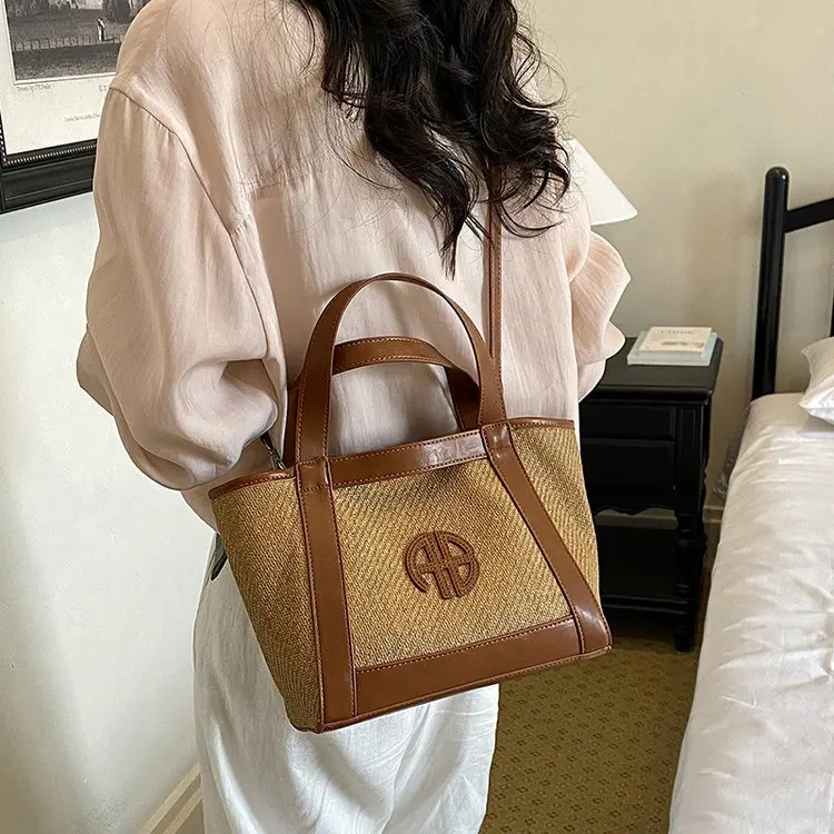 Vintage Elegant Diaper Bag For Ladies Leather Handbag Crossbody Unique Stylish Casual Simple High End Minimalist Shoulder