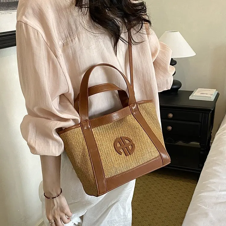 Vintage Elegant Diaper Bag For Ladies Leather Handbag Crossbody Unique Stylish Casual Simple High End Minimalist Shoulder