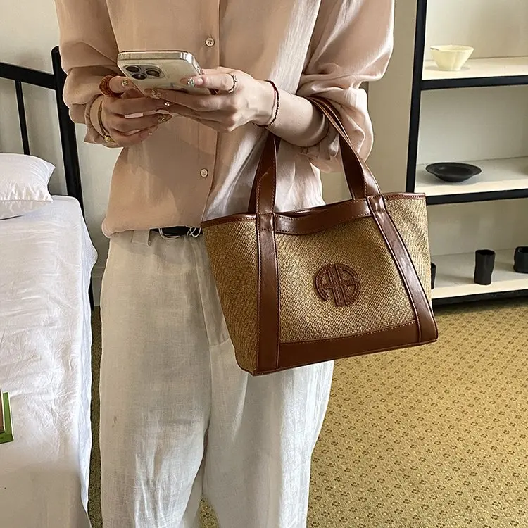 Vintage Elegant Diaper Bag For Ladies Leather Handbag Crossbody Unique Stylish Casual Simple High End Minimalist Shoulder