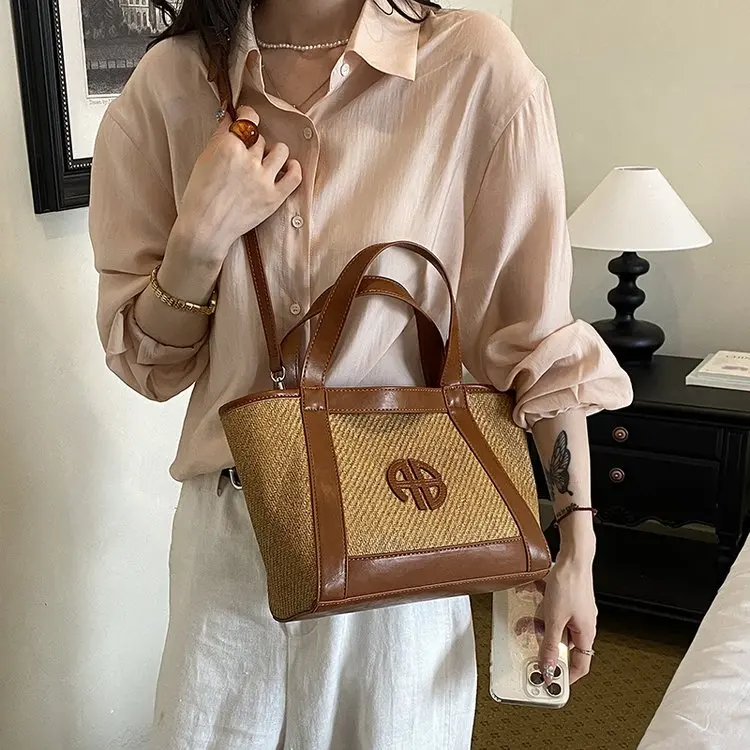 Vintage Elegant Diaper Bag For Ladies Leather Handbag Crossbody Unique Stylish Casual Simple High End Minimalist Shoulder