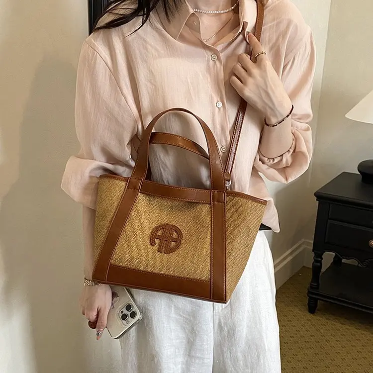 Vintage Elegant Diaper Bag For Ladies Leather Handbag Crossbody Unique Stylish Casual Simple High End Minimalist Shoulder