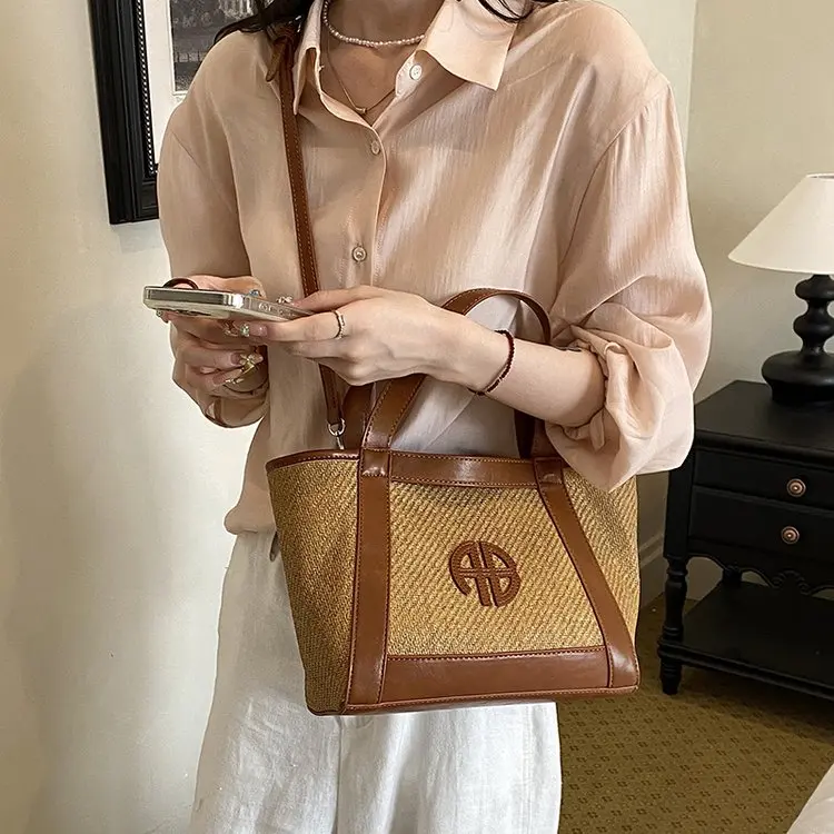 Vintage Elegant Diaper Bag For Ladies Leather Handbag Crossbody Unique Stylish Casual Simple High End Minimalist Shoulder