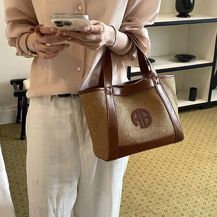 Vintage Elegant Diaper Bag For Ladies Leather Handbag Crossbody Unique Stylish Casual Simple High End Minimalist Shoulder