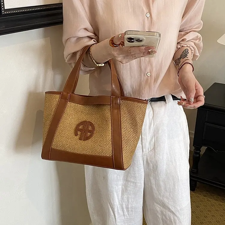 Vintage Elegant Diaper Bag For Ladies Leather Handbag Crossbody Unique Stylish Casual Simple High End Minimalist Shoulder