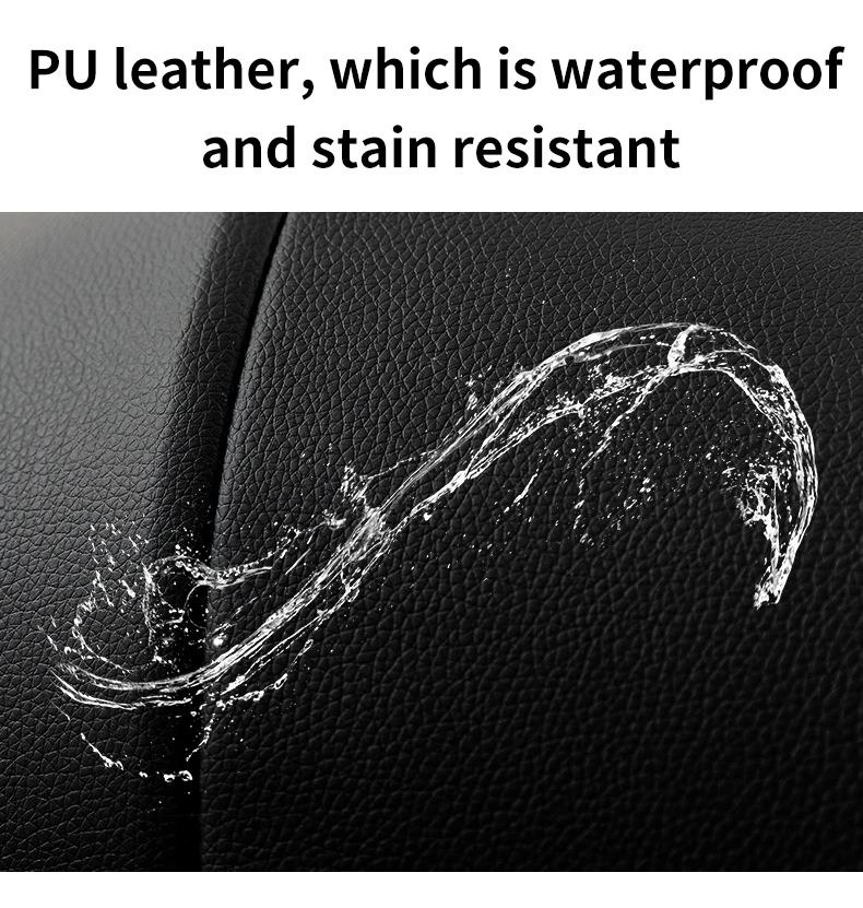 PU Leather 3 in 1 Baby Stroller Newborns Travel Carriage Luxury Compact Foldable Baby Cars Pram with Car Seat Watertight Buggy