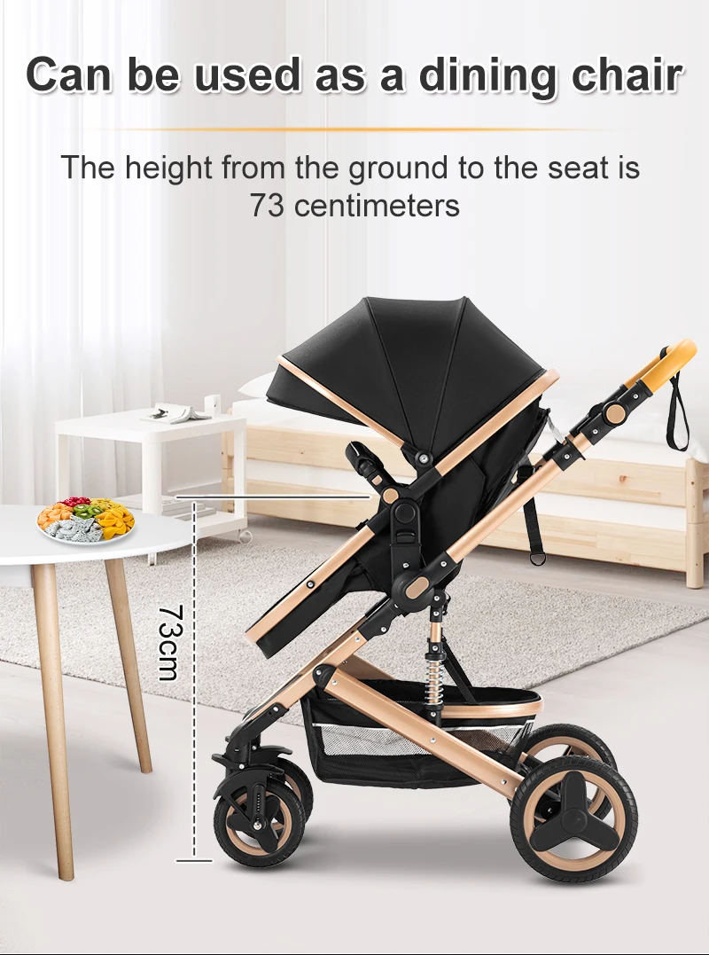 2026 Latest Model 3 In 1 Compact Convertible Baby Stroller One Hand Quick Folding Complete Travel System Ultralight Space Saving Frame Portable Baby Pram Pushchair Soft Breathable Seat Fabric Extra Large Sun Canopy Thick Newborn Cushion Shock Absorbing Si