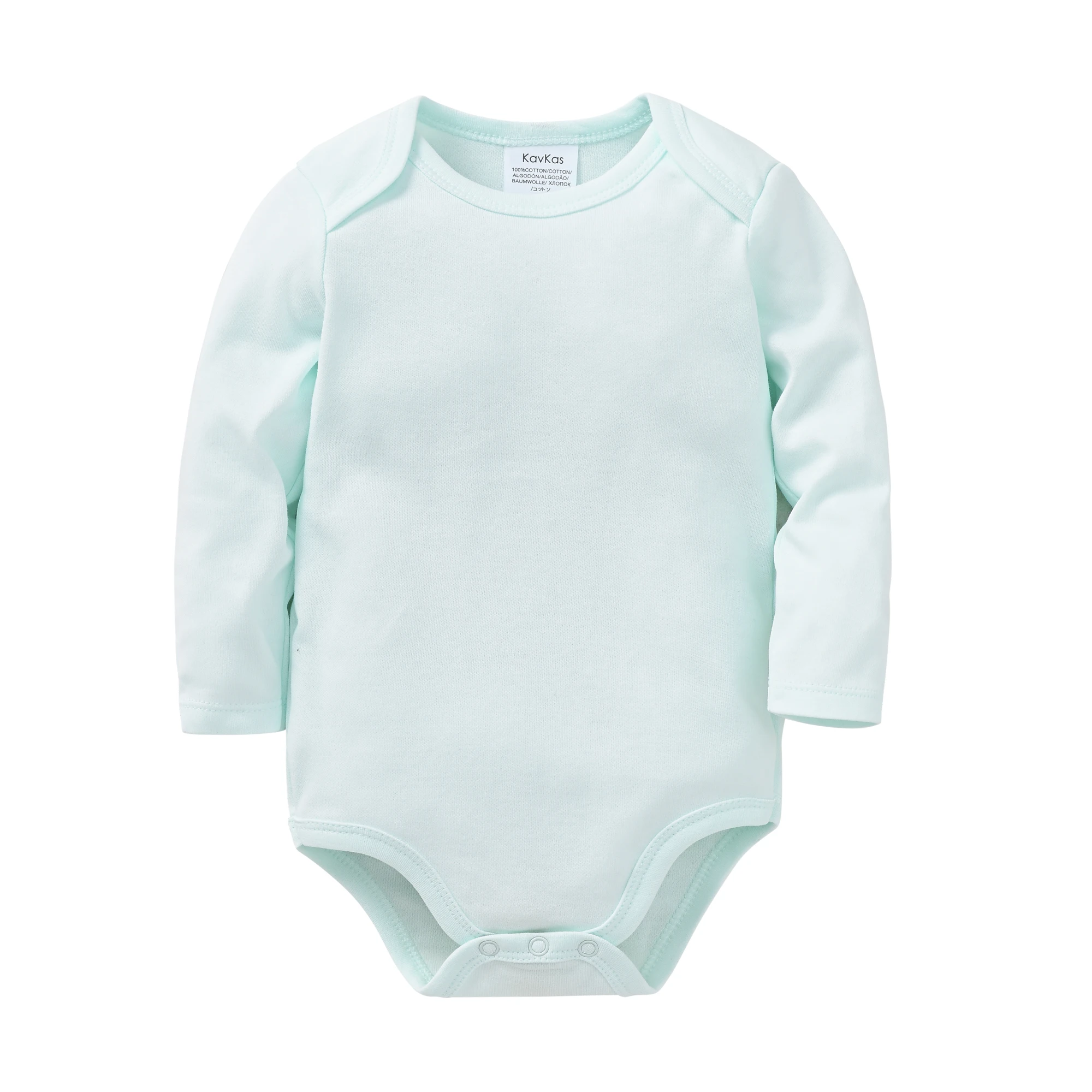 Kavkas 6Pcs Baby Bodysuit & Pants Set Soft Cotton Long Sleeve Onesies + Trousers Newborn Basic Daily Wear Outfits for Baby Boys