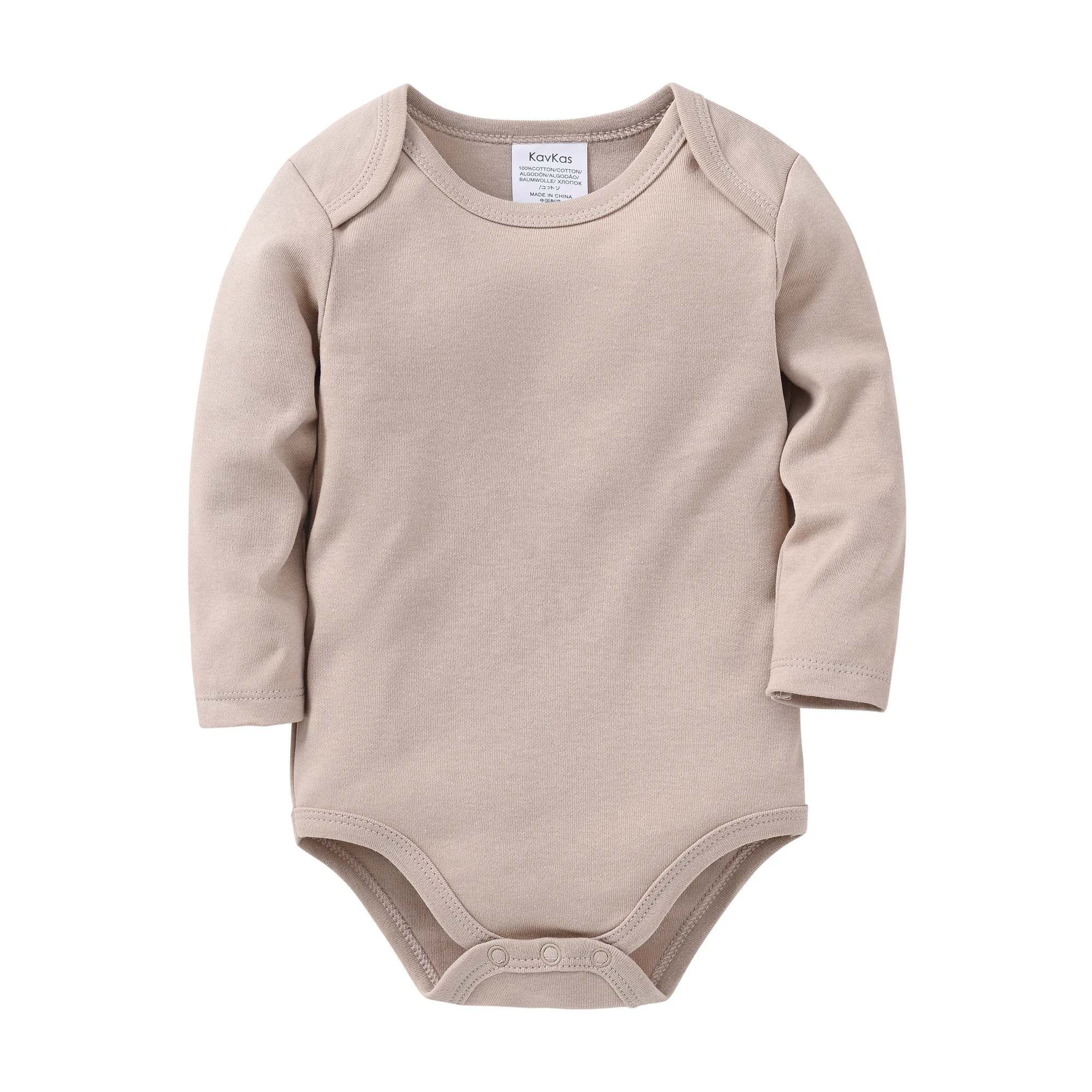 Kavkas 6Pcs Baby Bodysuit & Pants Set Soft Cotton Long Sleeve Onesies + Trousers Newborn Basic Daily Wear Outfits for Baby Boys
