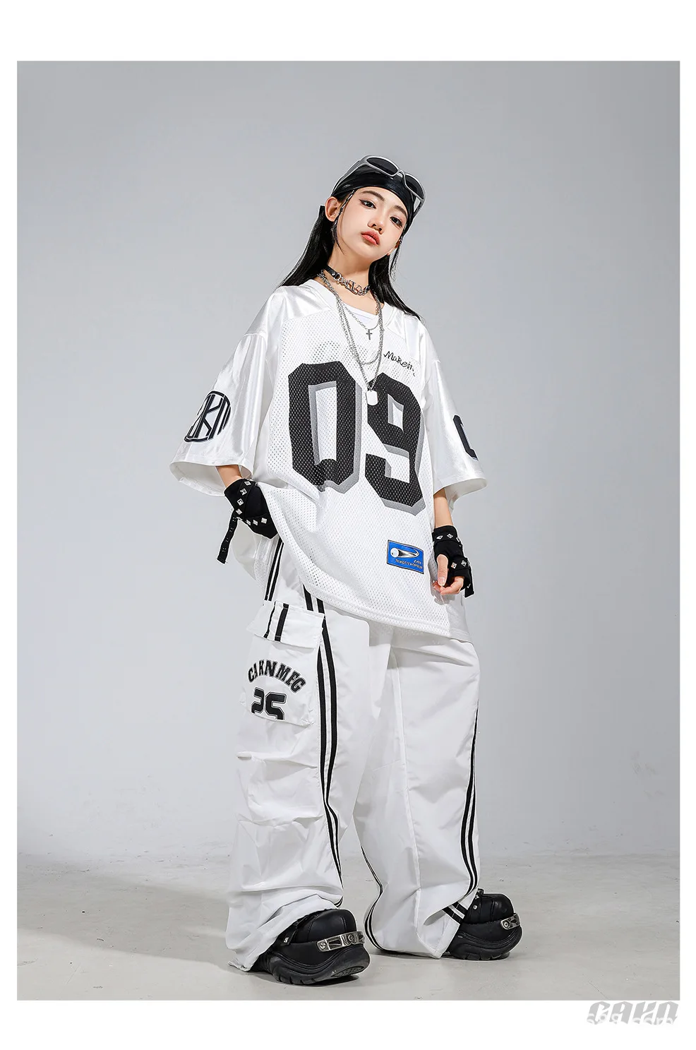 Street Dance Children's Dance Trendy Clothes Boys Fried Street Hip Hop Suit Girls Jazz Dance Catwalk Performance