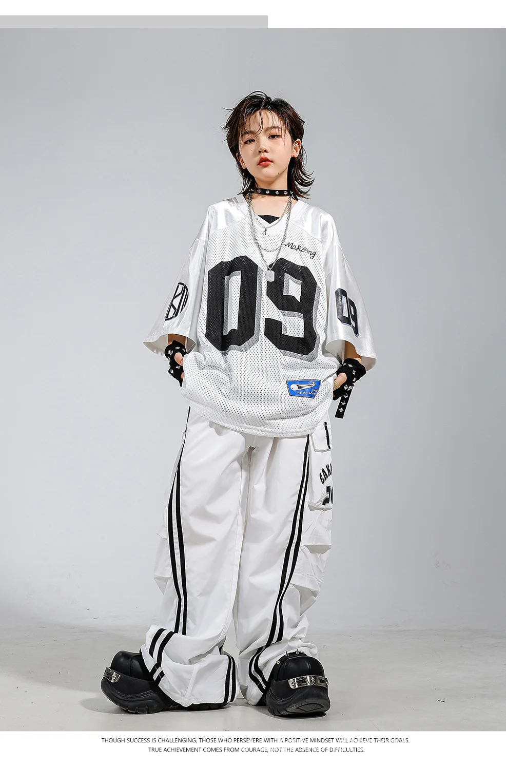 Street Dance Children's Dance Trendy Clothes Boys Fried Street Hip Hop Suit Girls Jazz Dance Catwalk Performance