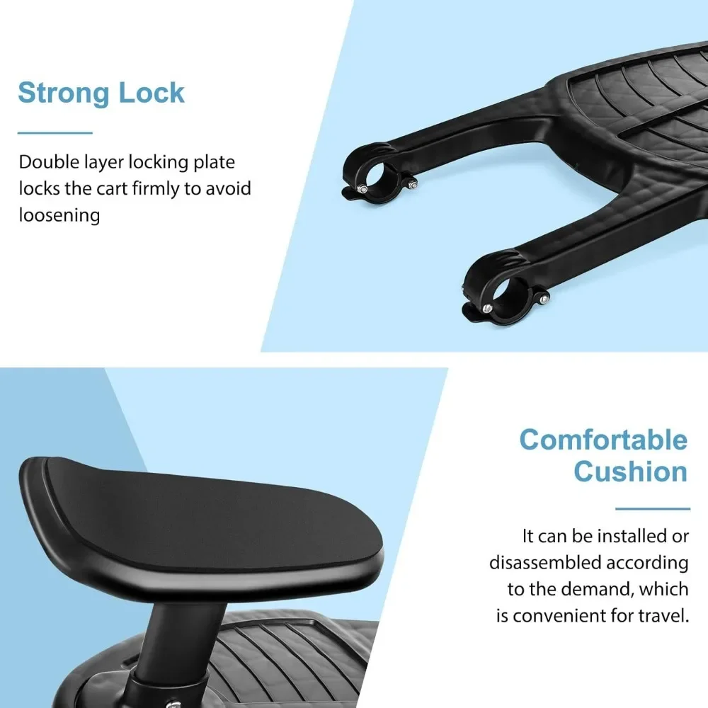 1PCS Universal Stroller Board Buggy Board with Detachable Seat, Stroller Glider Board Suitable for Most Brands of Strollers, Stroller Standing Board