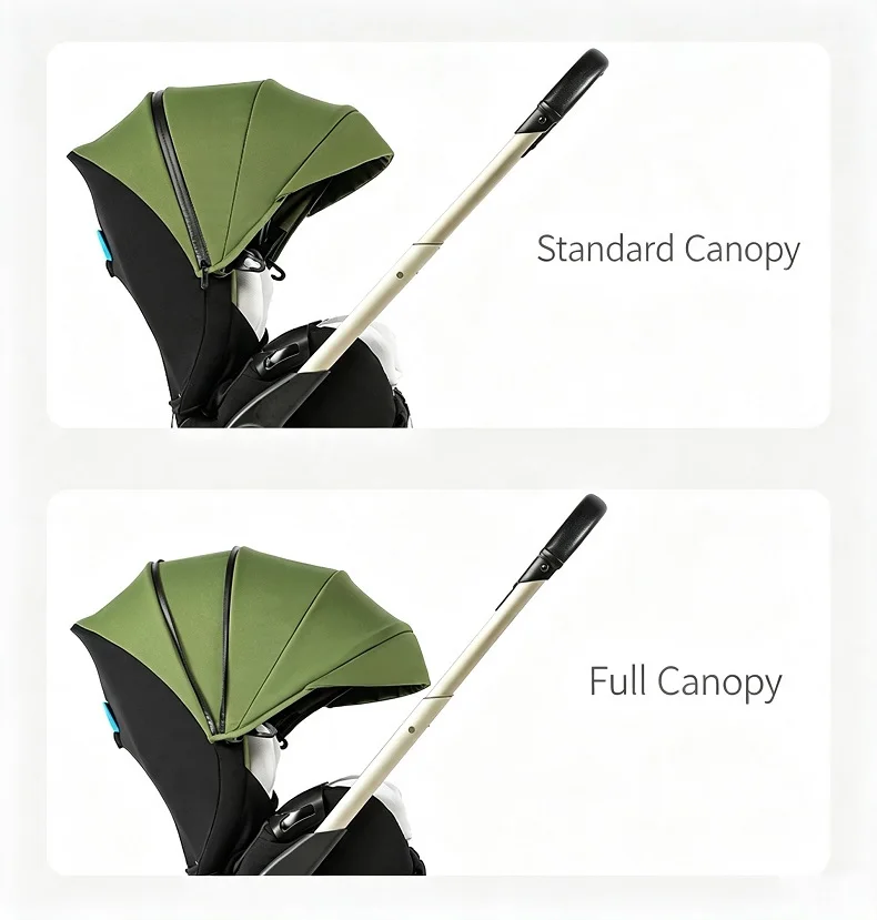 Lightweight Versatile Baby Pushchair With Fully Flat Reclining Backrest, Quick One-Hand Folding Design, Height Adjustable Handlebar And Effective Shock Absorbing System For Daily Family Outdoor Walks
