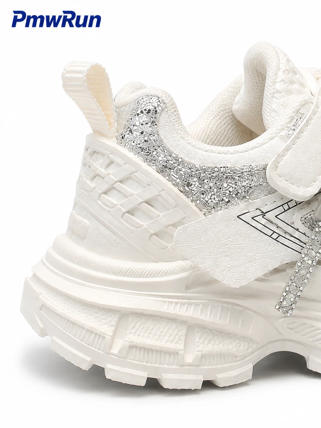 Trend Fashion Sport Shoes For Girls Luxury Rhinestone Teenager Girl's Sneakers Anti-slippery Running Footwear For Children