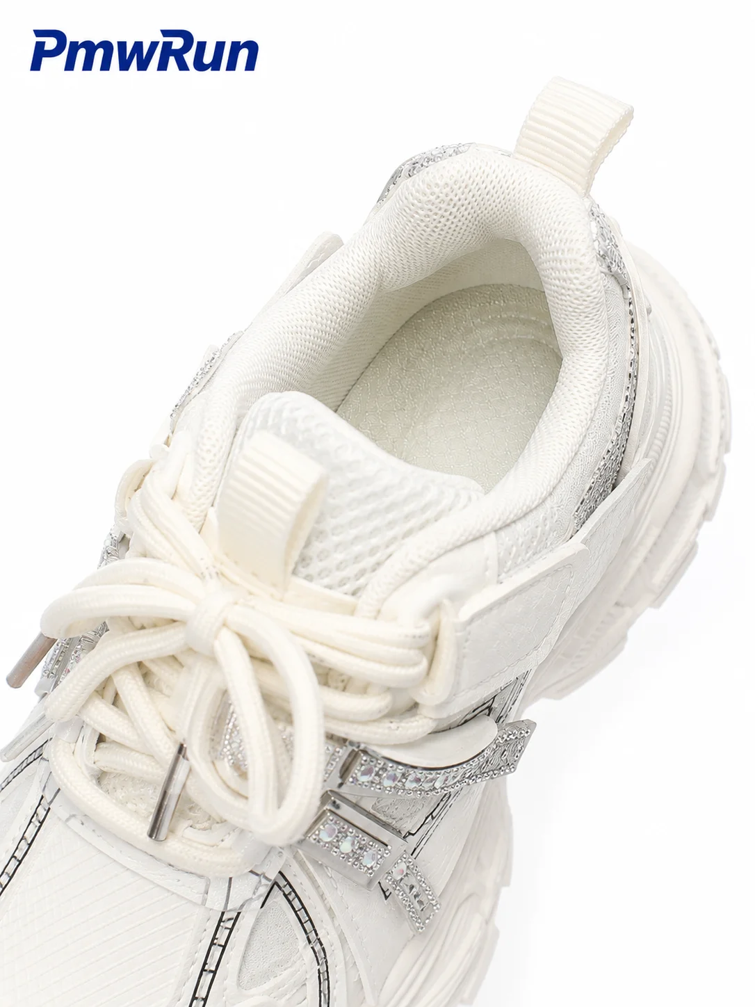 Trend Fashion Sport Shoes For Girls Luxury Rhinestone Teenager Girl's Sneakers Anti-slippery Running Footwear For Children