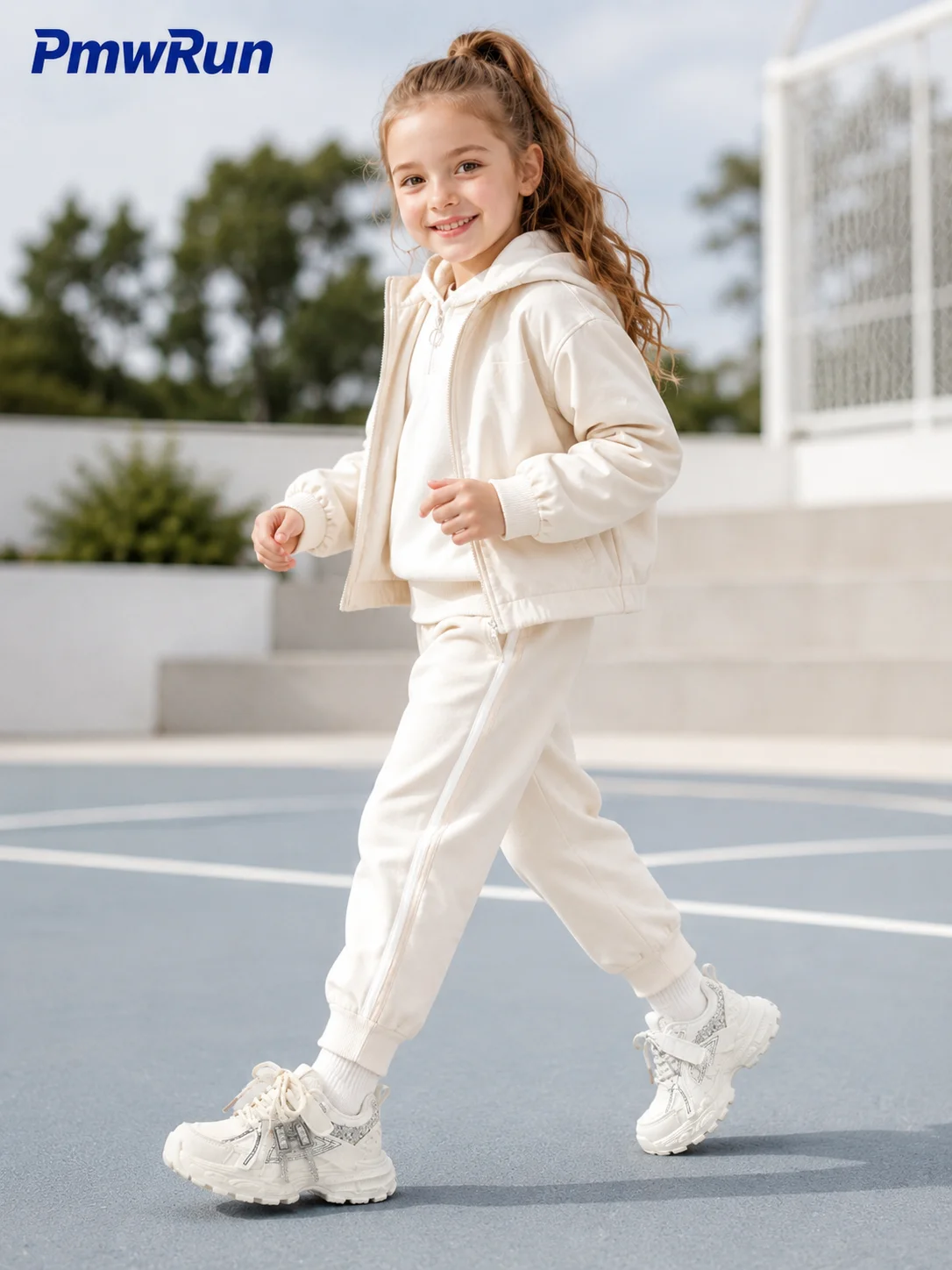 Trend Fashion Sport Shoes For Girls Luxury Rhinestone Teenager Girl's Sneakers Anti-slippery Running Footwear For Children