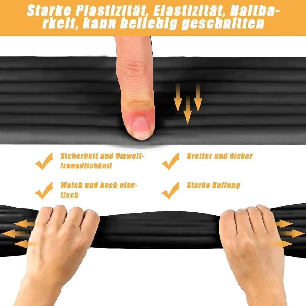 5m Desk Edge Guard Strip Baby Safety Soft Wall Corner Protector Thickend Self Adhesive Anti Collision Cushion for Table Edges, Bed Frames, and Furniture Corners