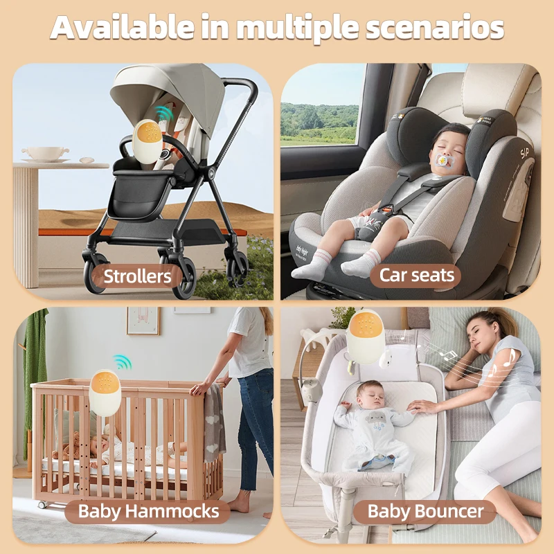 A Portable baby Rocker with White Noise, A soothing Rocking Motion, and A Music Player to Help Your baby Fall Asleep Peacefully