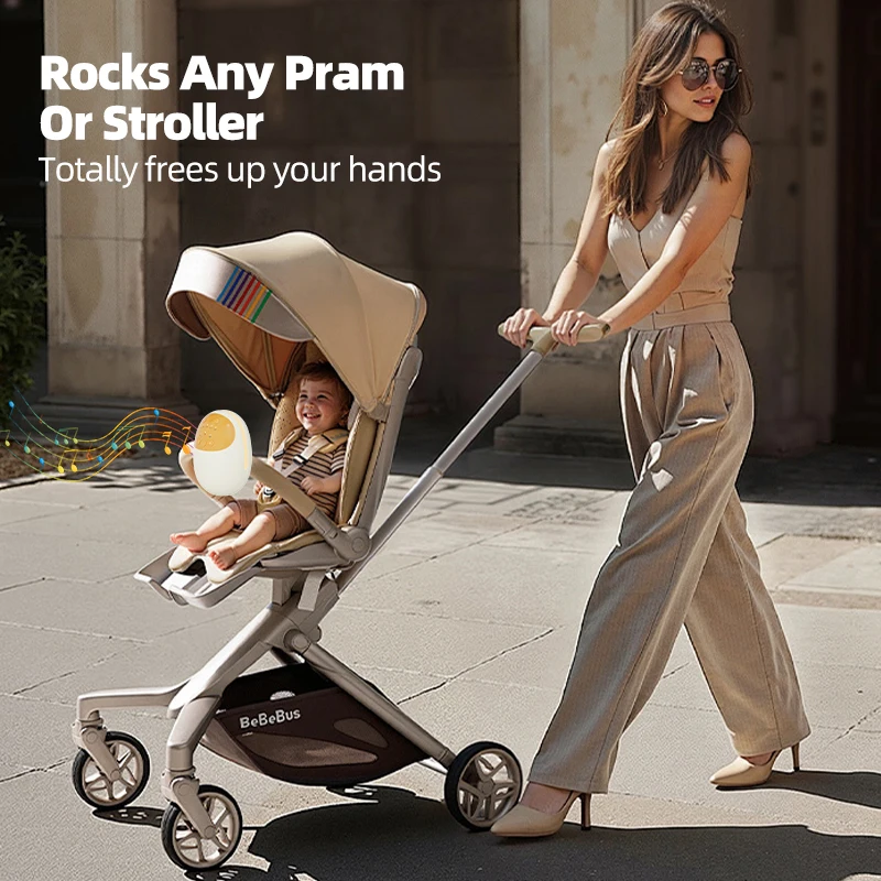 A Portable baby Rocker with White Noise, A soothing Rocking Motion, and A Music Player to Help Your baby Fall Asleep Peacefully