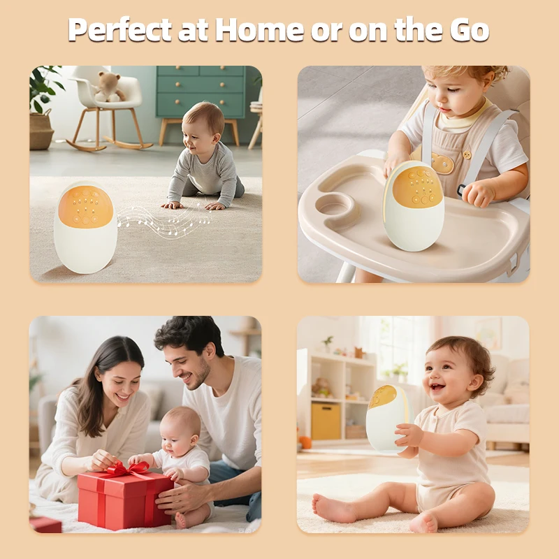 A Portable baby Rocker with White Noise, A soothing Rocking Motion, and A Music Player to Help Your baby Fall Asleep Peacefully