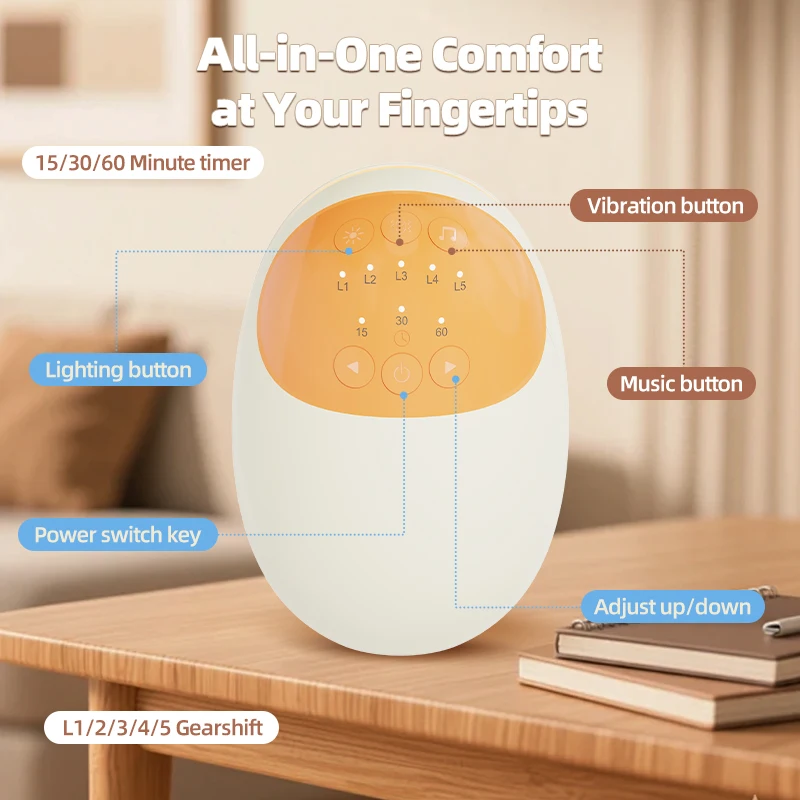 A Portable baby Rocker with White Noise, A soothing Rocking Motion, and A Music Player to Help Your baby Fall Asleep Peacefully