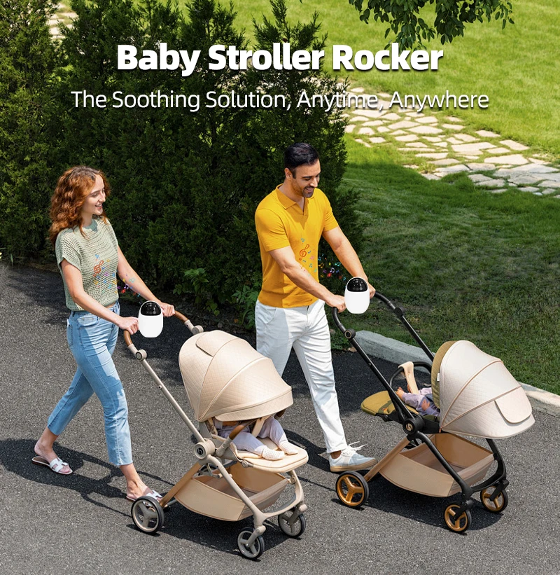 A Portable baby Rocker with White Noise, A soothing Rocking Motion, and A Music Player to Help Your baby Fall Asleep Peacefully