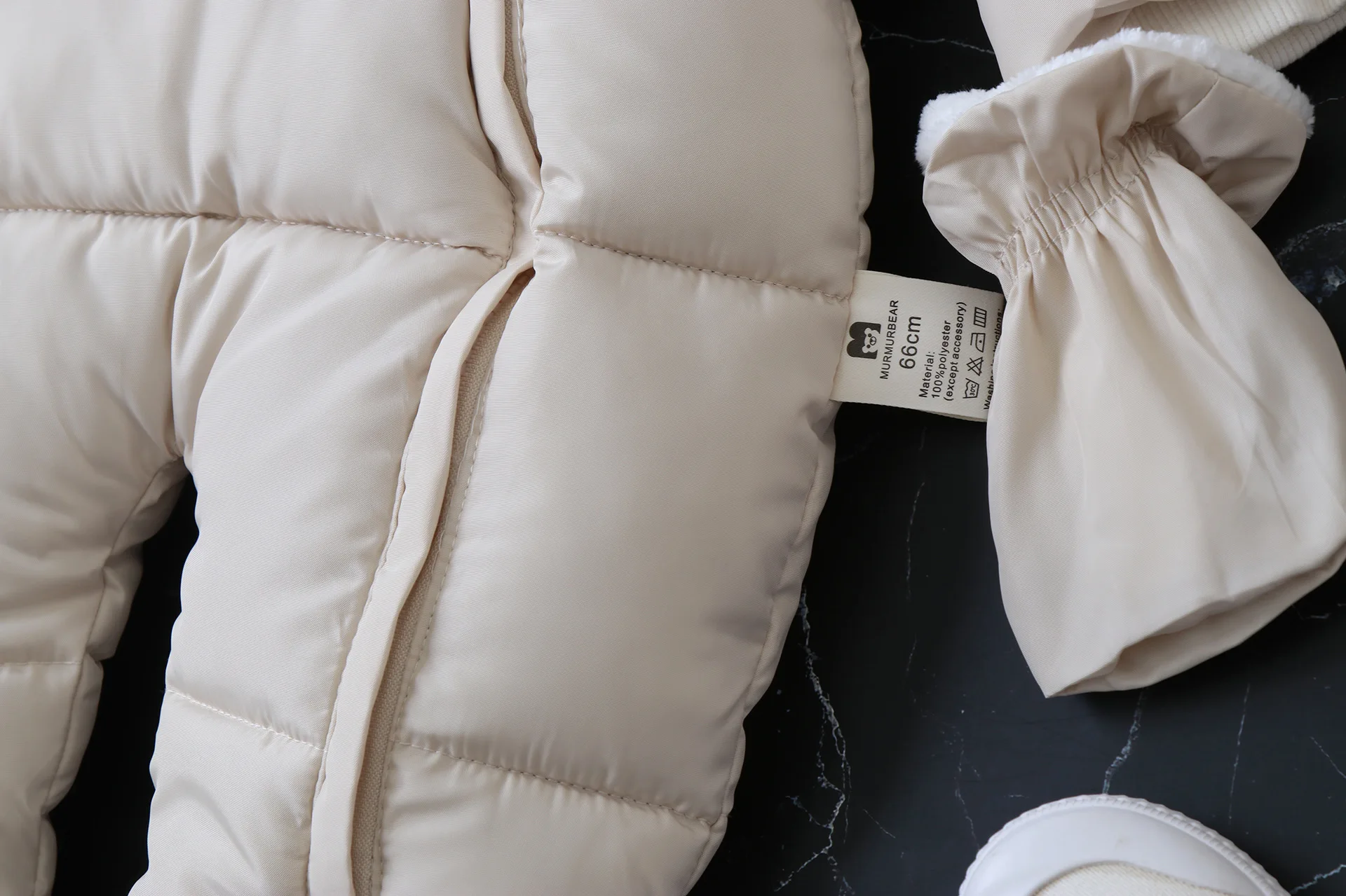 2024 New Winter Baby Rompers Thick Warm Infant Hooded Inside Fleece Jumpsuit Newborn Boy Girl Overalls Toddler Clothing Set