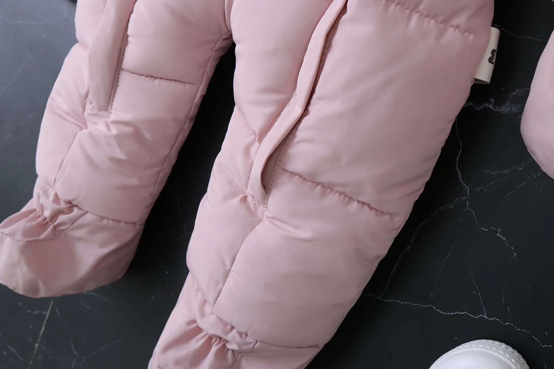 2024 New Winter Baby Rompers Thick Warm Infant Hooded Inside Fleece Jumpsuit Newborn Boy Girl Overalls Toddler Clothing Set