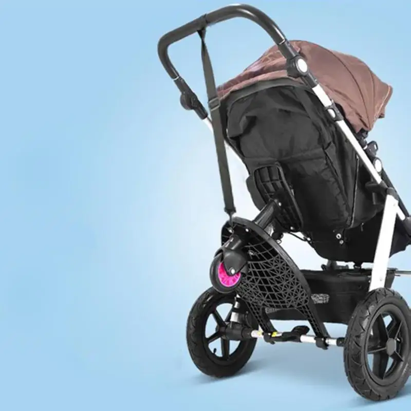 Children Stroller Pedal Adapter Stroller Accessorie Second Children Auxiliary Trailer Twins Scooter Kid Standing Plate with Seat