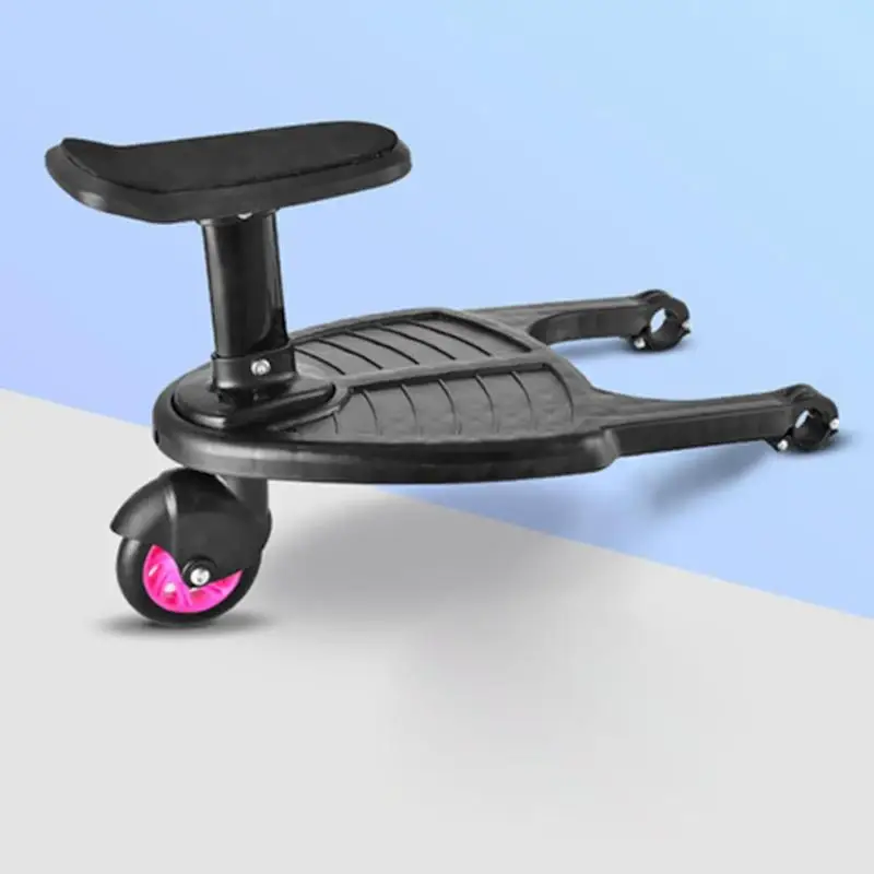 Children Stroller Pedal Adapter Stroller Accessorie Second Children Auxiliary Trailer Twins Scooter Kid Standing Plate with Seat