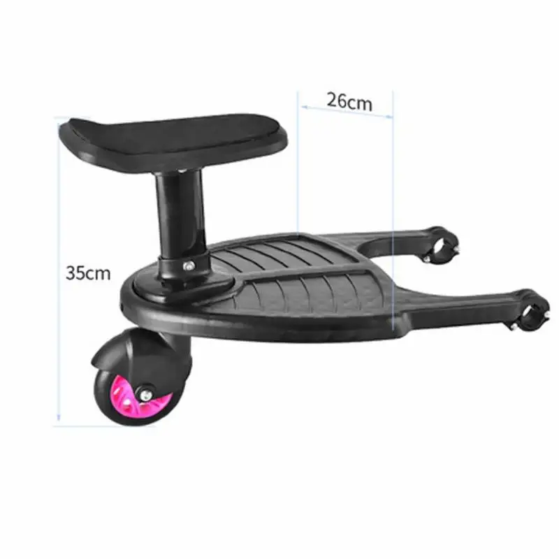 Children Stroller Pedal Adapter Stroller Accessorie Second Children Auxiliary Trailer Twins Scooter Kid Standing Plate with Seat