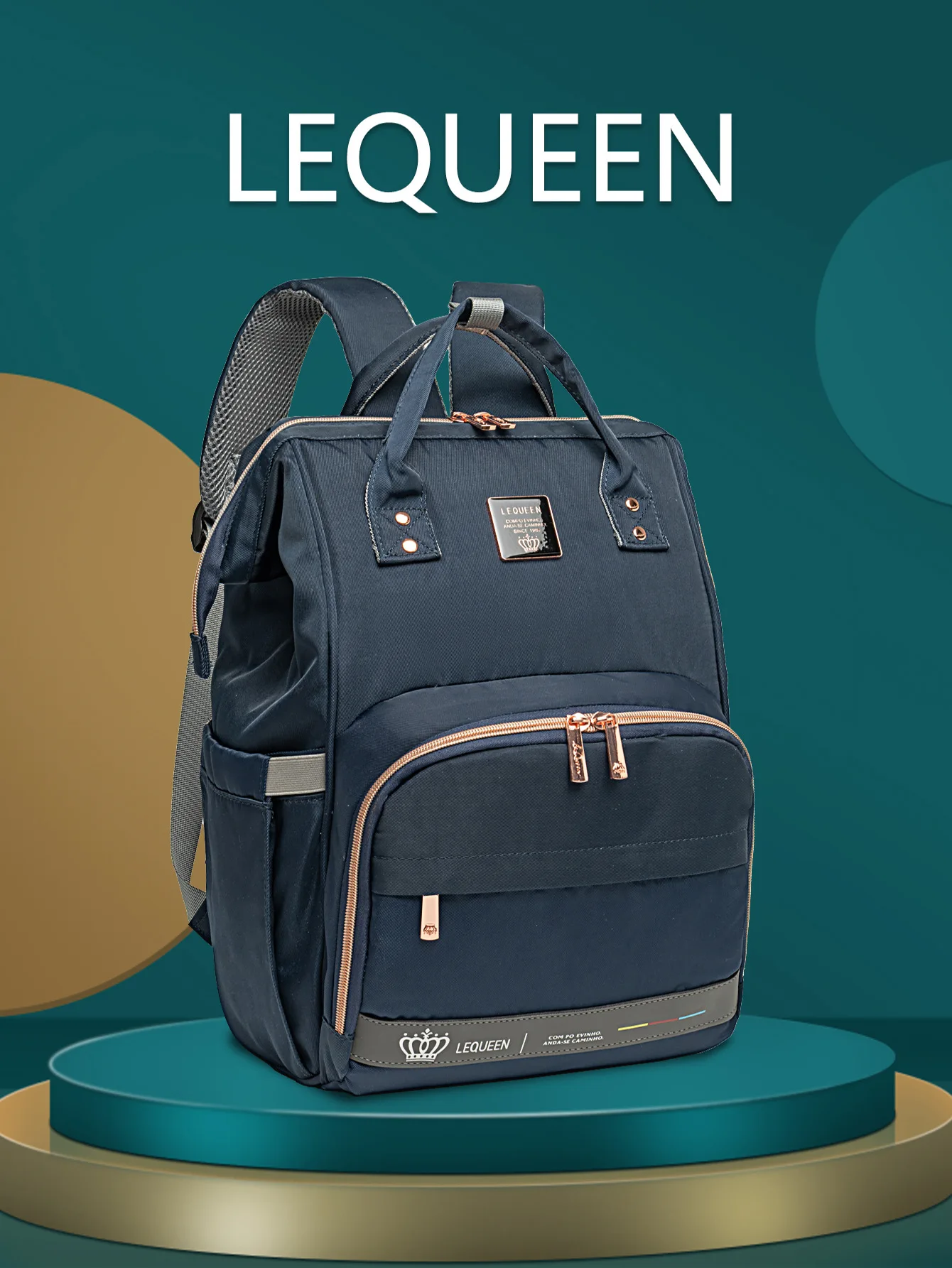 Original LEQUEEN Baby Diaper Bag Backpack Waterproof Mommy Travel Nappy Bag For Baby Care Large Capacity Maternity Stroller Bag