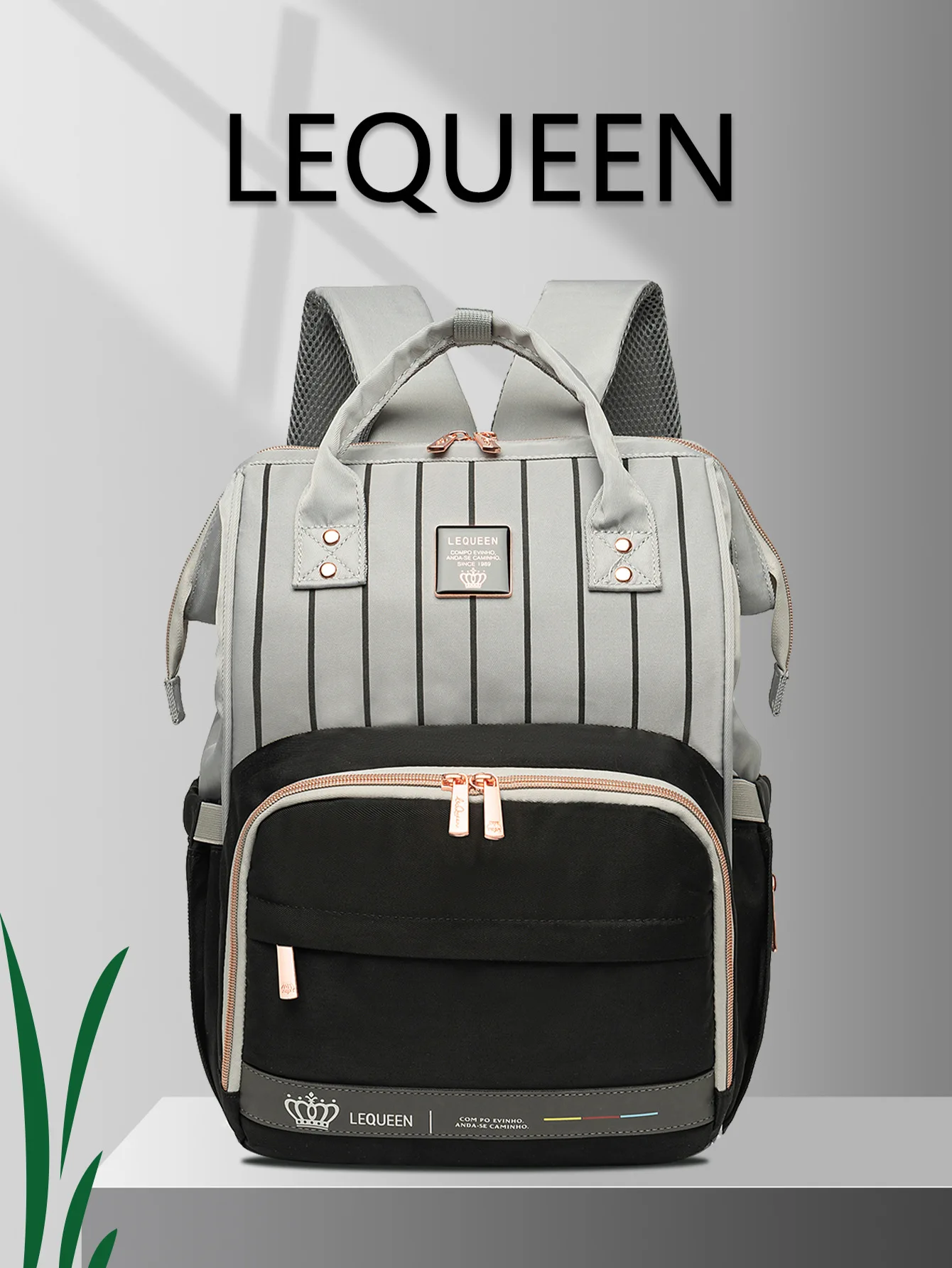 Original LEQUEEN Baby Diaper Bag Backpack Waterproof Mommy Travel Nappy Bag For Baby Care Large Capacity Maternity Stroller Bag