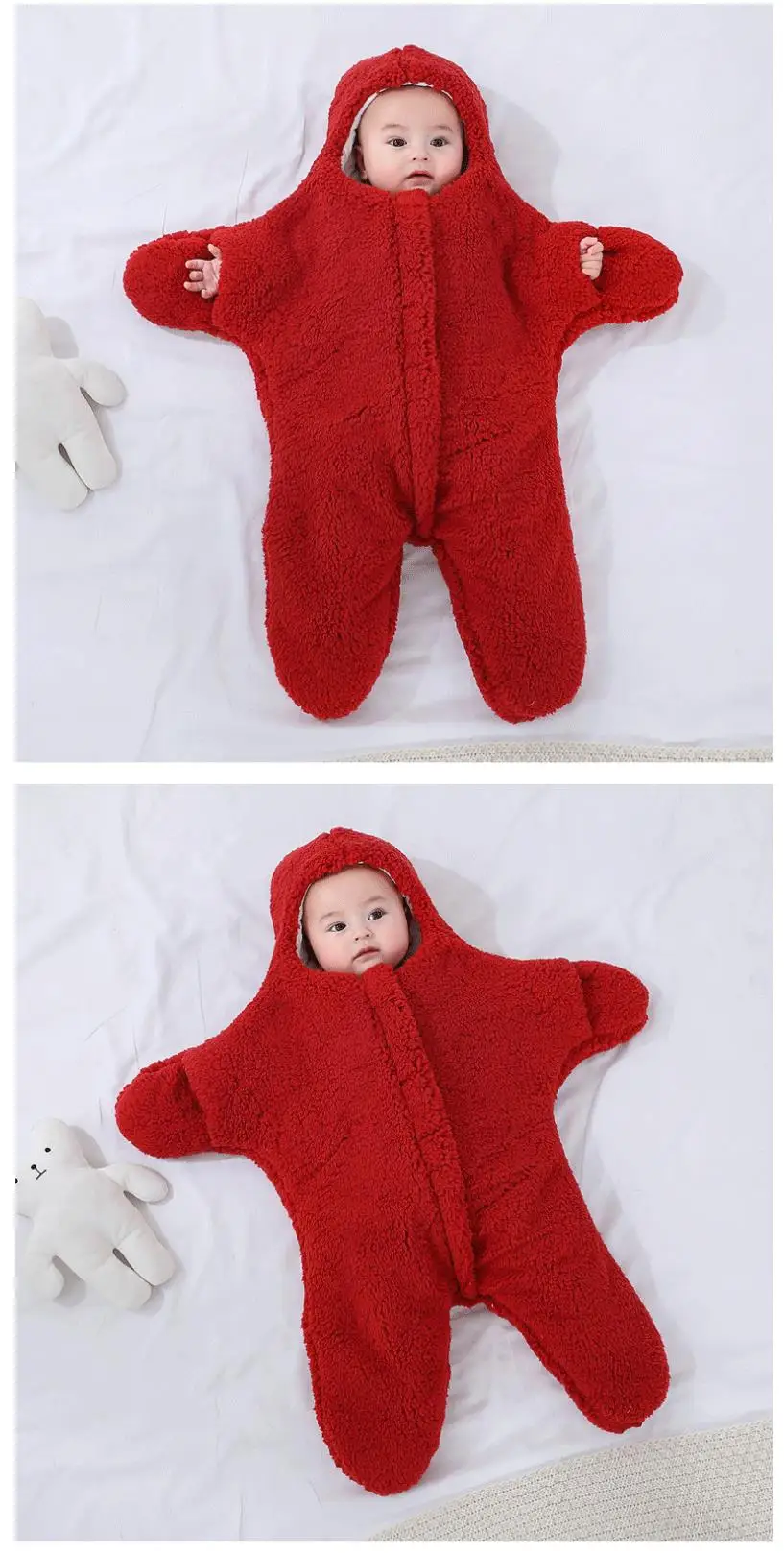 Newborn Baby Boy Girl Kids Cartoon Hooded Romper Jumpsuit Bodysuit Clothes Outfits Long Sleeve Playsuit Toddler One Piece Outfit