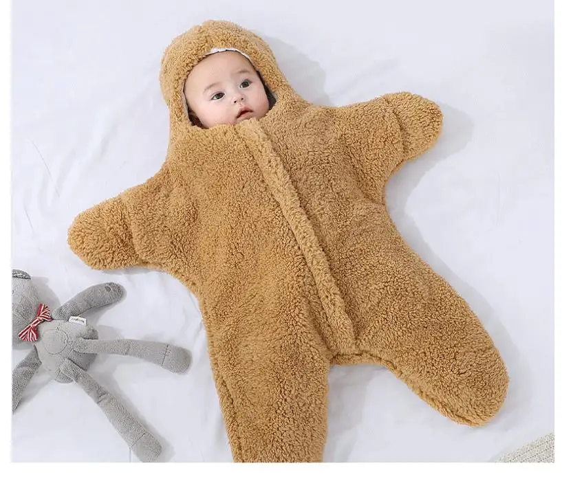Newborn Baby Boy Girl Kids Cartoon Hooded Romper Jumpsuit Bodysuit Clothes Outfits Long Sleeve Playsuit Toddler One Piece Outfit