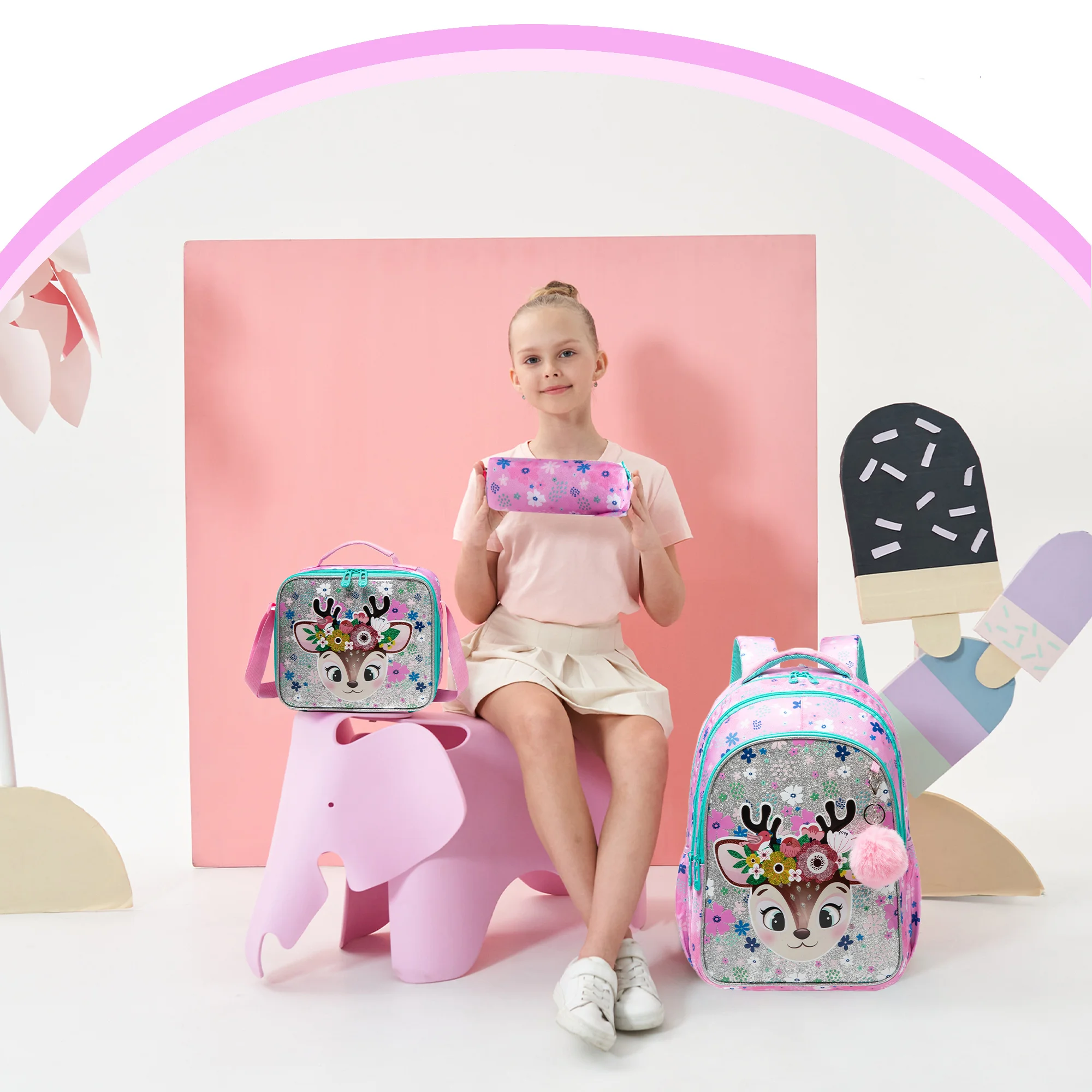 Backpack for Girls Cute Backpacks for School Elementary Primary Students Kids Backpacks for Girlsy Students Kids Backpacks for G