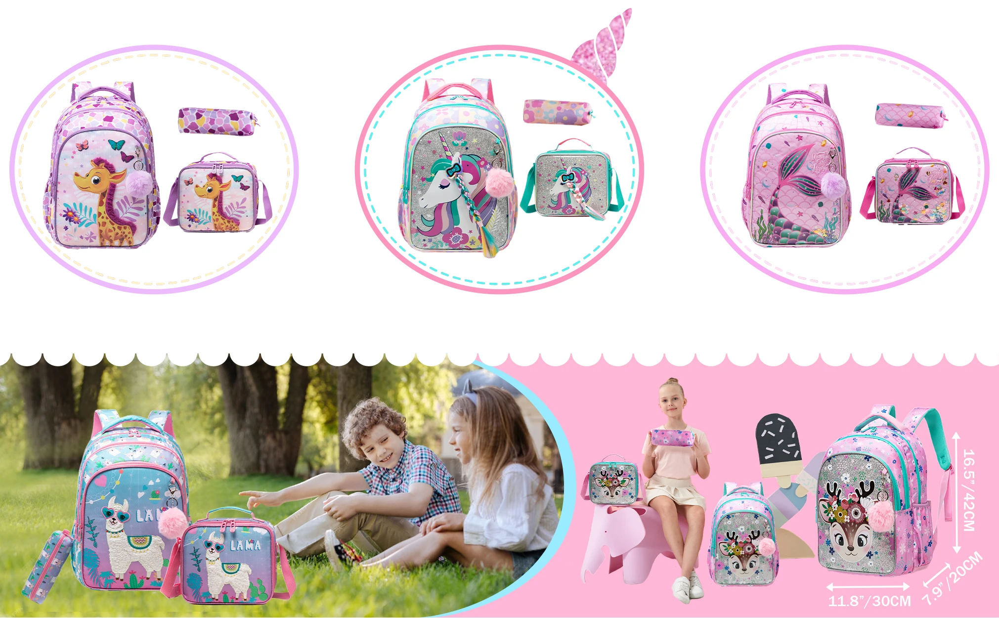 Backpack for Girls Cute Backpacks for School Elementary Primary Students Kids Backpacks for Girlsy Students Kids Backpacks for G