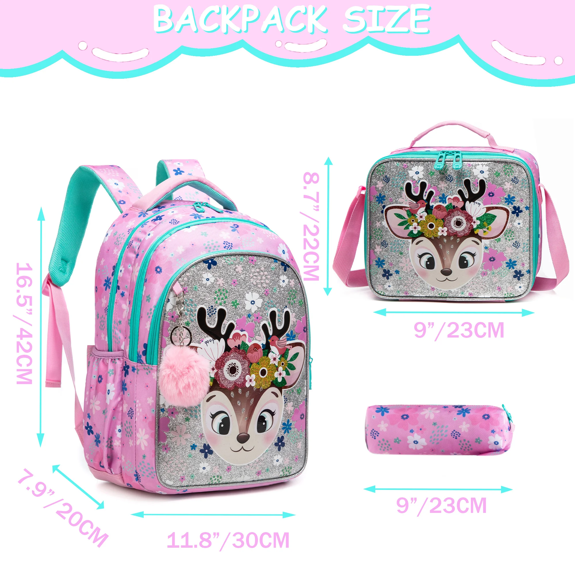 Backpack for Girls Cute Backpacks for School Elementary Primary Students Kids Backpacks for Girlsy Students Kids Backpacks for G