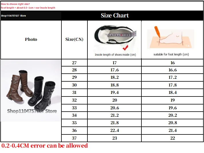 Spring Autumn New Kids Fashion High Boots Classic Black Brown Girls School Causal Leather Boots Catwalk Children Platform Boots