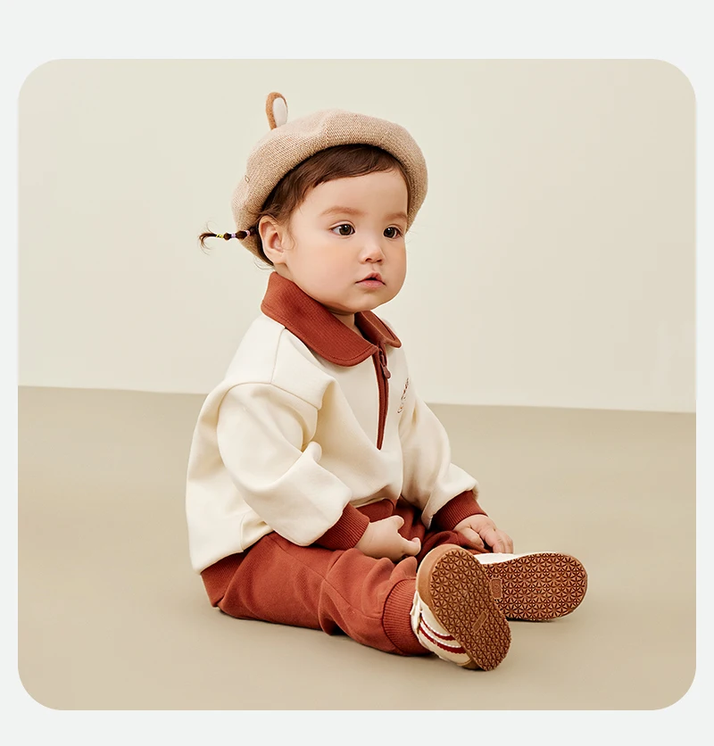 Mini Bala Long Sleeve Set Unisex Kids Sporty and School Style Casual Wear New Spring and Autumn Version